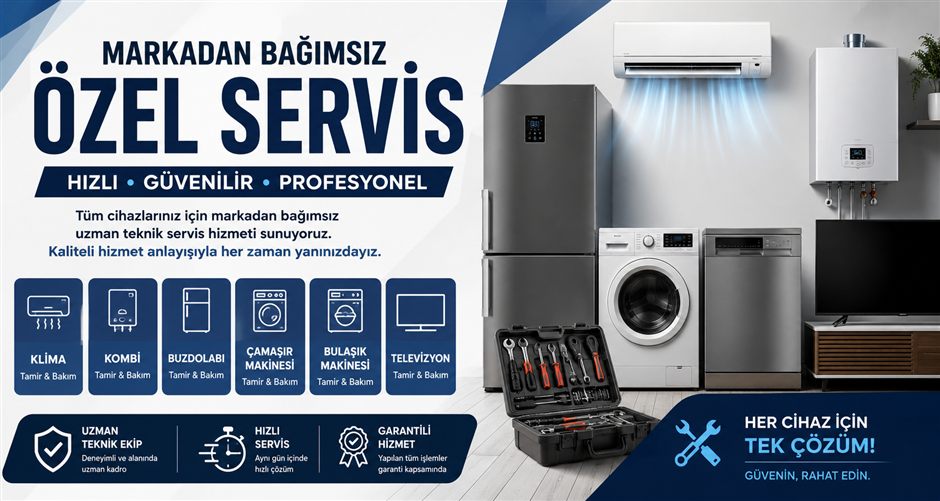 İzmir klima, kombi ve beyaz eşya özel servis hizmeti